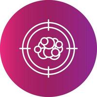 Cancer Target Creative Icon Design vector