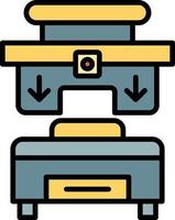 Press Machine Creative Icon Design vector