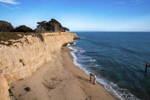 Scenic view of mountain at beach and beautiful seascape at Pigeon Point photo