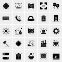 25 Universal Business Icons Vector Creative Icon Illustration to use in web and Mobile Related project