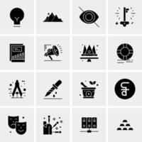 16 Universal Business Icons Vector Creative Icon Illustration to use in web and Mobile Related project