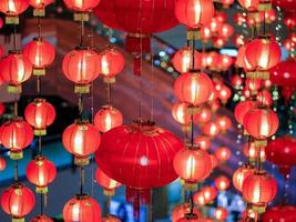 Close-up of Chinese New Year Lanterns photo