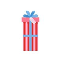 caja de regalo para cualquier fiesta, ilustración vectorial vector