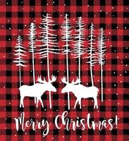 Christmas and New Year pattern at Buffalo Plaid. Festive background for design and print vector