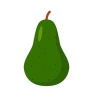 Avocado vector icon isolated on white background, flat, cartoon style. For web design and print. eps 10