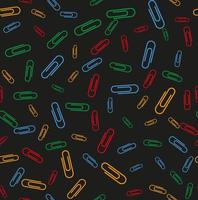 Color Paper clip icon isolated seamless pattern on white background. Vector. vector