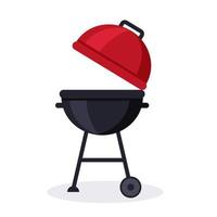 Grill vector illustration isolated on white background.