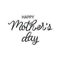 Happy Mother s Day lettering greeting card vector