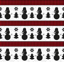 Christmas and New Year pattern at Buffalo Plaid. Festive background for design and print vector