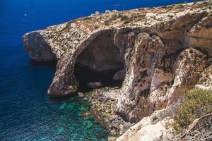 The Blue Grotto in the country of Malta photo