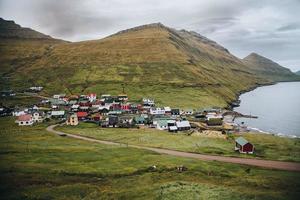 The Village of Gjogv in the Faroe Islands photo