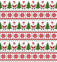 Knitted Christmas and New Year pattern. Wool Knitting Sweater Design. Wallpaper wrapping paper textile print. vector