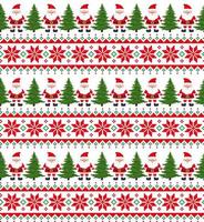 Knitted Christmas and New Year pattern. Wool Knitting Sweater Design. Wallpaper wrapping paper textile print. vector