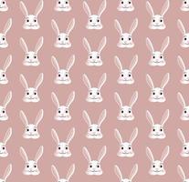 Easter cute cartoon bunny seamless pattern. EPS 10 vector