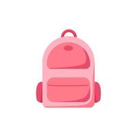 School backpack vector illustration cartoon style.