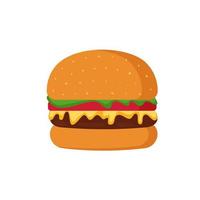 Cheeseburg vector illustration isolated on white background