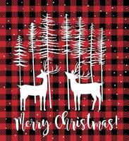 Christmas and New Year pattern at Buffalo Plaid. Festive background for design and print vector