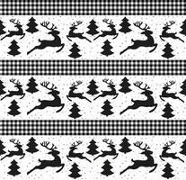 Christmas and New Year pattern at Buffalo Plaid. Festive background for design and print vector