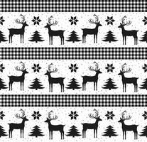 Christmas and New Year pattern at Buffalo Plaid. Festive background for design and print vector