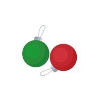 3d multicolored Christmas balls. New year background. vector