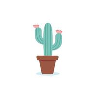 icono de vector de cactus aislado sobre fondo blanco