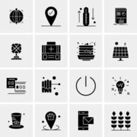 16 Universal Business Icons Vector Creative Icon Illustration to use in web and Mobile Related project