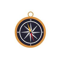 compass isolated on white background. Vector illustration in a flat style.