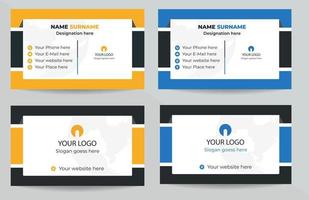 Business Card design and print ready vector
