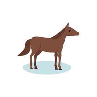 horse icon flat style on white background vector