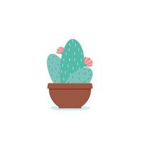 icono de vector de cactus aislado sobre fondo blanco