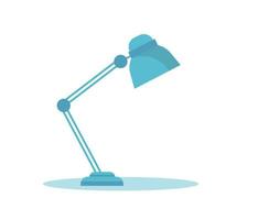 Table lamp flat design vector illustration on white background