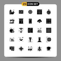 25 Creative Icons Modern Signs and Symbols of watch video touch play player media play line blades Editable Vector Design Elements