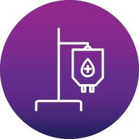 Blood Bag Vector Icon Design