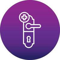 Door Handle Vector Icon Design