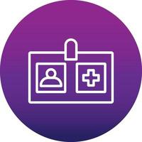 Identification Card Vector Icon Design