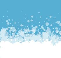 Soap foam bubbles vector background, cartoon suds pattern. Abstract illustration