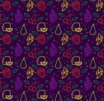 Cute Fruit Summer Seamless Pattern EPS 10 vector