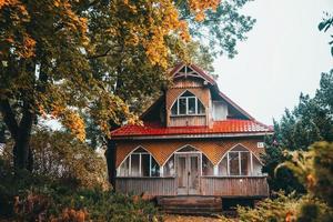 Street views in the city of Trakai, Lithuania photo