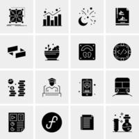 16 Universal Business Icons Vector Creative Icon Illustration to use in web and Mobile Related project