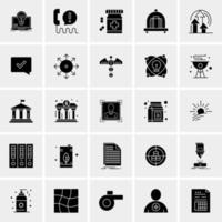 25 iconos de negocios universales vector ilustración de icono creativo para usar en proyectos relacionados con la web y dispositivos móviles