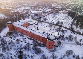 uppsala, suecia como se ve en el invierno foto