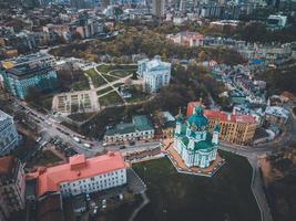 St. Andrew's Church seen in Kyiv, Ukraine photo