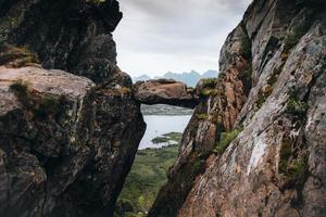 vistas de las islas lofoten en noruega foto