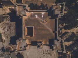 el palacio selmun por drone en el país de malta foto