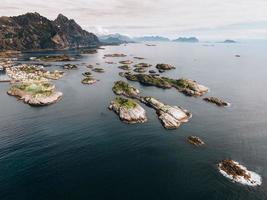 Views of Henningsvaer in the Lofoten Islands in Norway photo