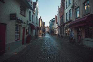 vistas de todo el pueblo de brujas, bélgica foto