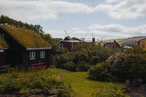 The Old Town of Torshavn in Faroe Islands photo