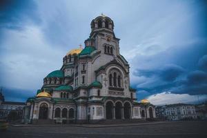 catedral de alexander nevsky en la ciudad de sofia, bulgaria foto