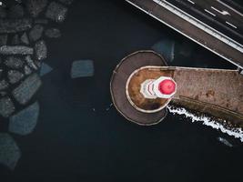 Malmo Lighthouse in Winter in Skane, Sweden photo