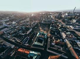 vista de la ciudad de malmo en suecia foto